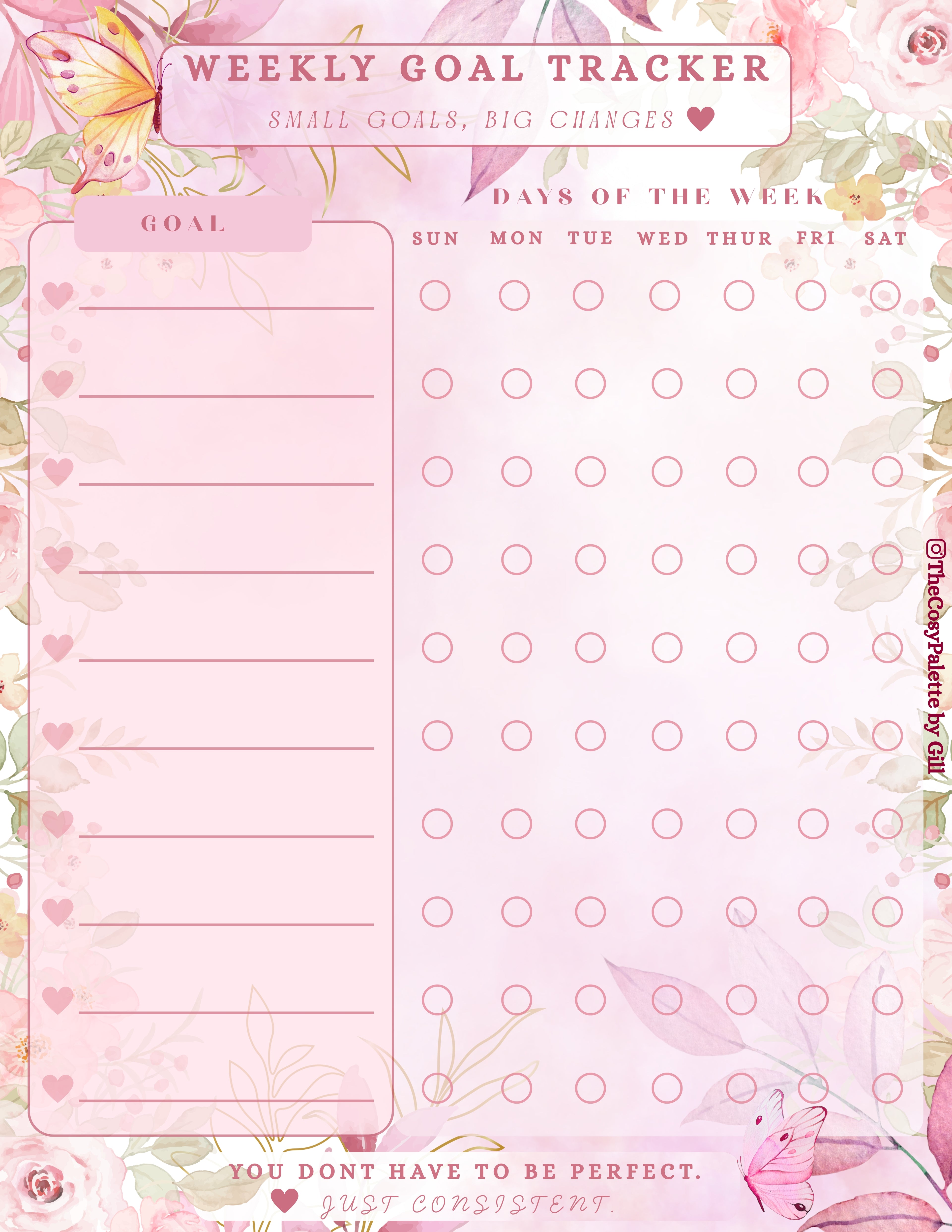 Pink Spring Cozy Planner | Printable & Digital Planner Pages | Floral